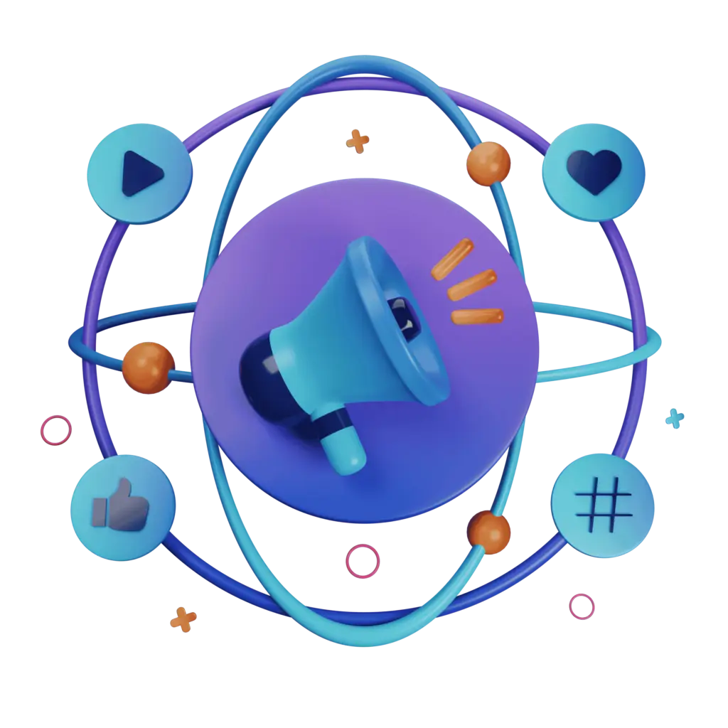 Detailed social media analysis illustration