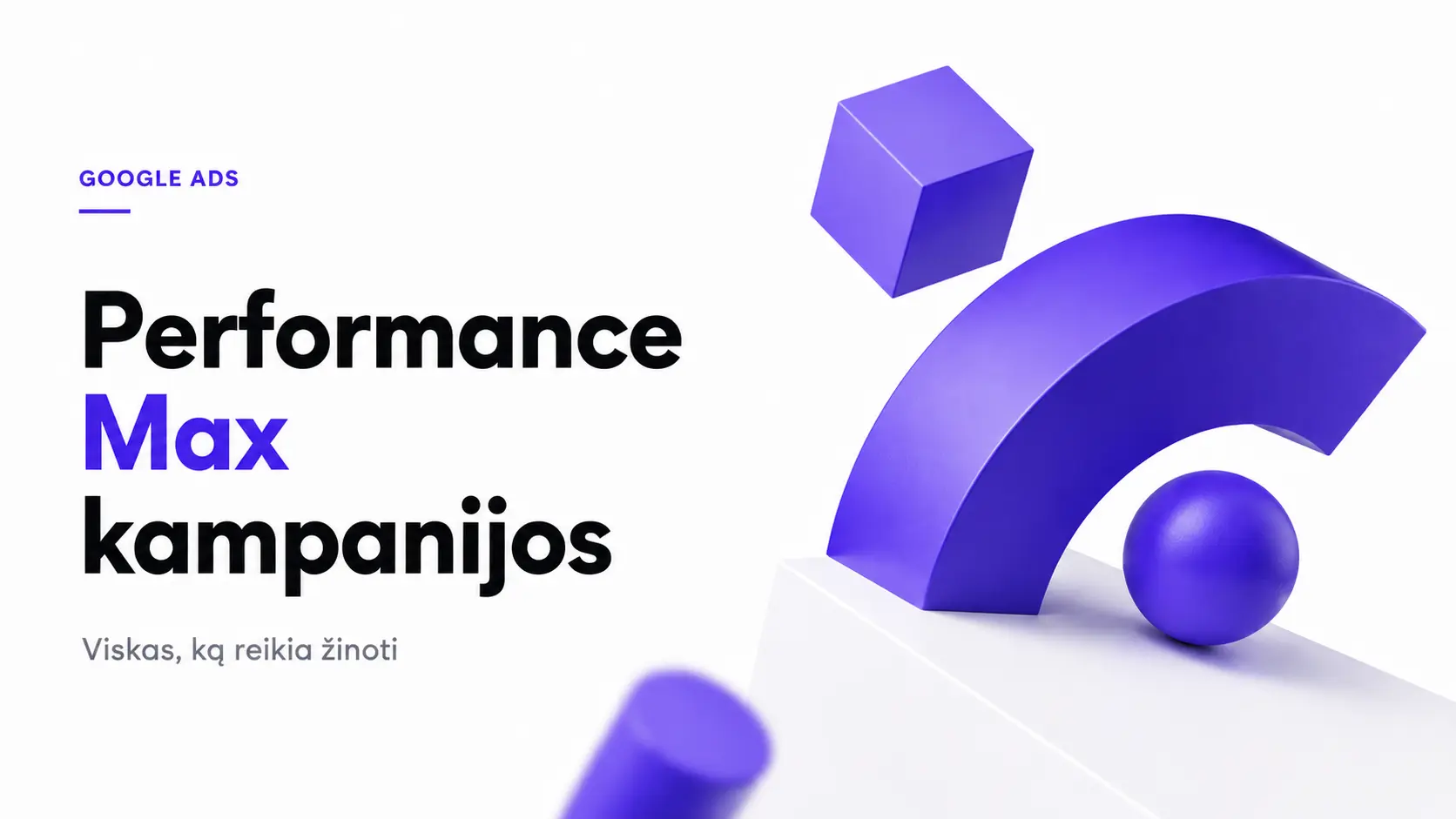 Performance Max kampanijos Google Ads platformoje